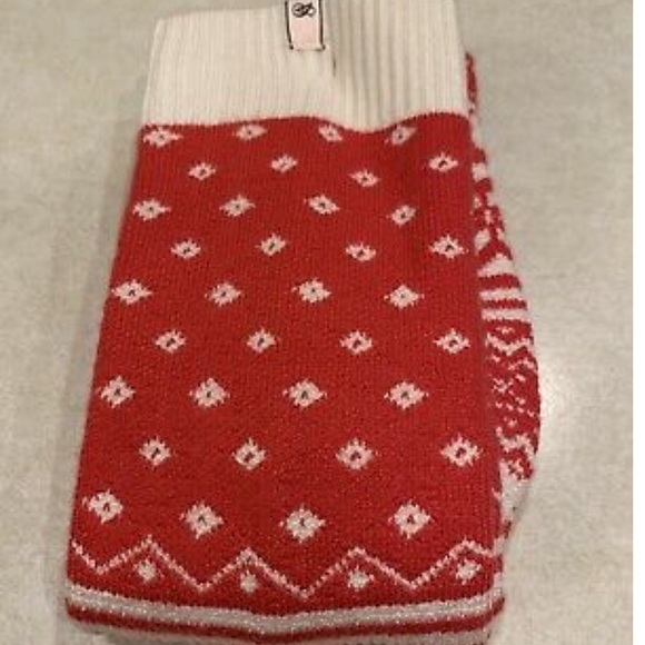 Victoria's Secret Knee-High Fair Isle Cashmere Blend XS/S shoe size 5-7.5 NEW - Picture 3 of 4